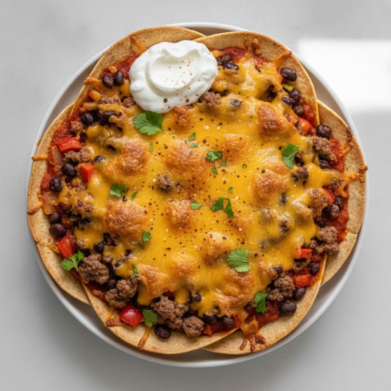 Beef and Bean Burrito Bake