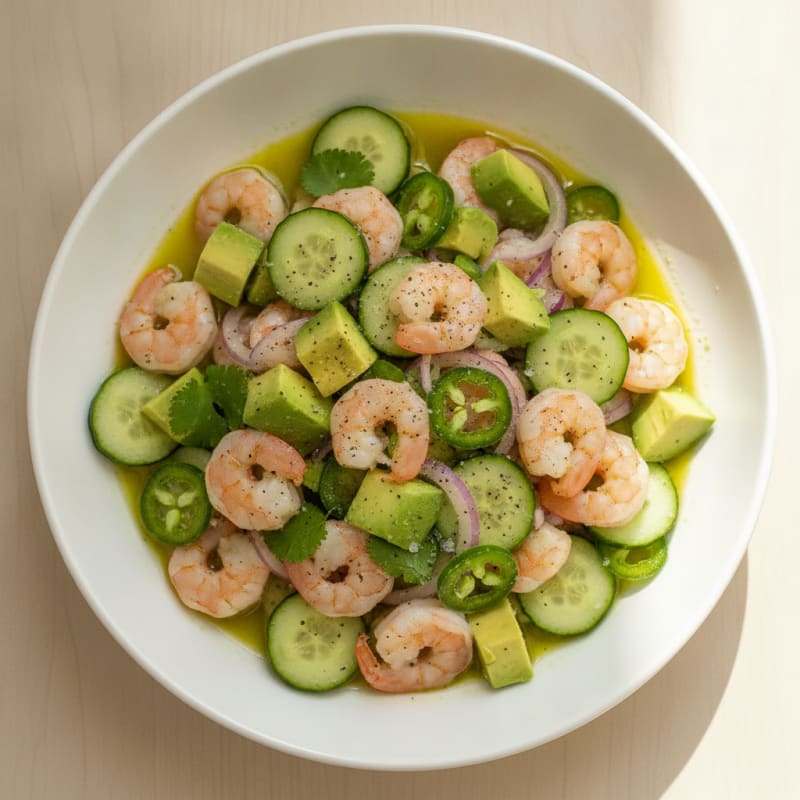 Zesty Shrimp Avocado Ceviche