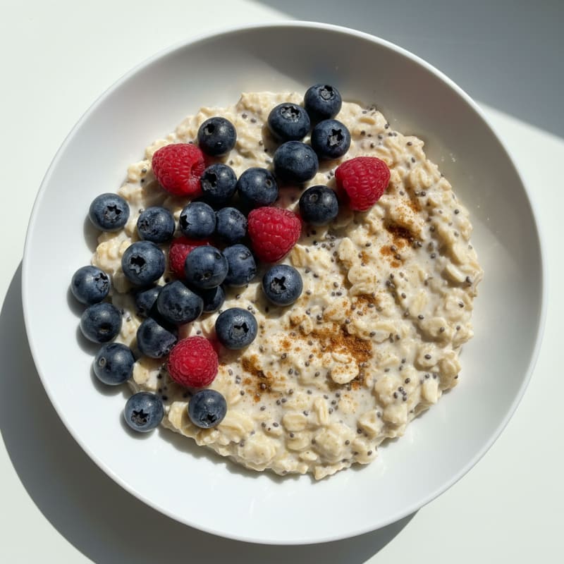 Creamy Overnight Oats with Berries