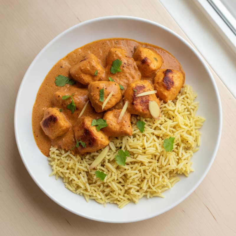 Spiced Butter Chicken with Basmati Rice