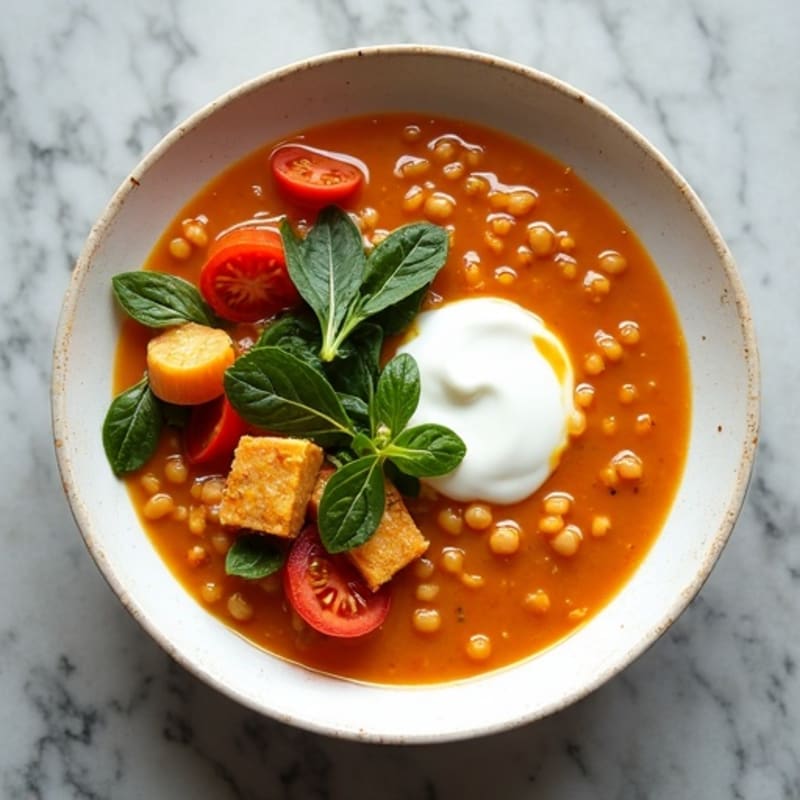 Creamy Spiced Red Lentil Stew