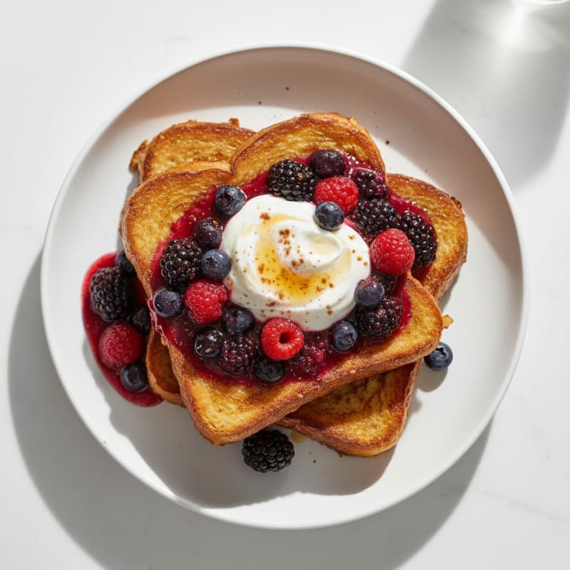 Brioche French Toast with Berry Compote