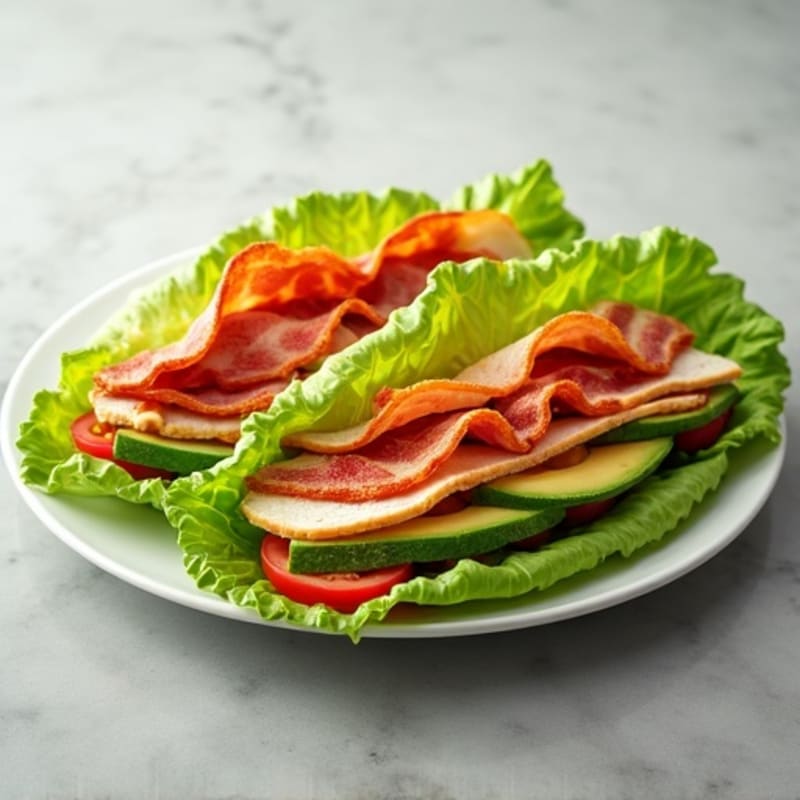 Crispy Turkey Club Lettuce Wraps