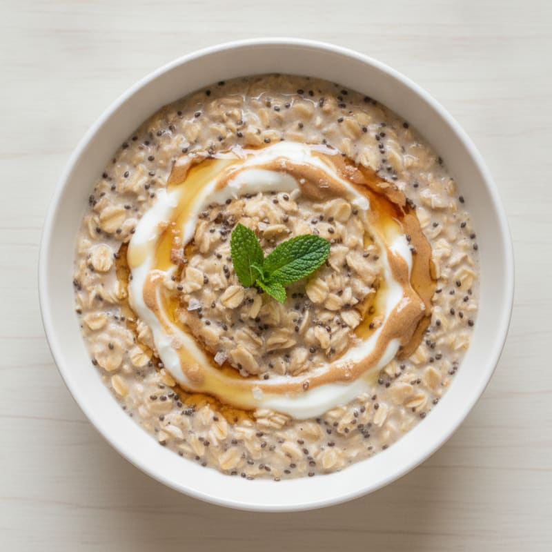Protein-Packed Salted Vanilla Overnight Oats