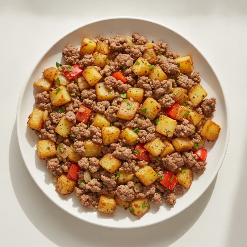 Ground Beef and Potato Hash