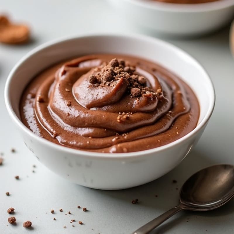 Silky Chocolate Protein Pudding with Chia Seeds