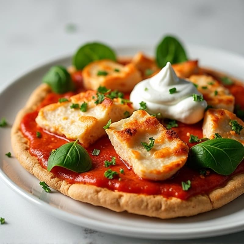 Spicy Baked Buffalo Chicken Pizza