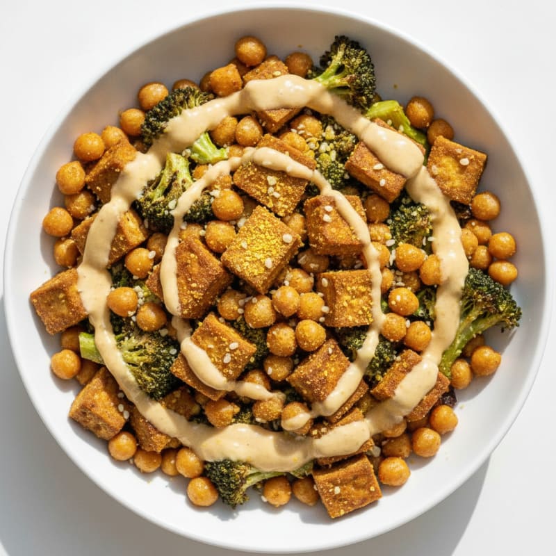 Roasted Vegetable and Chickpea Power Bowl