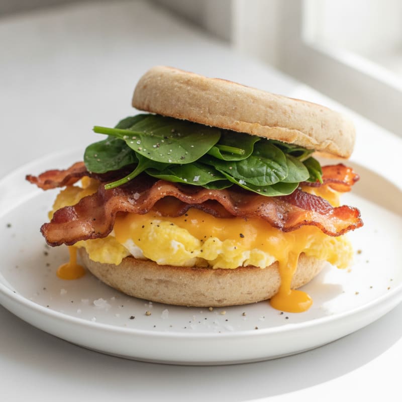 Turkey Bacon Egg English Muffin
