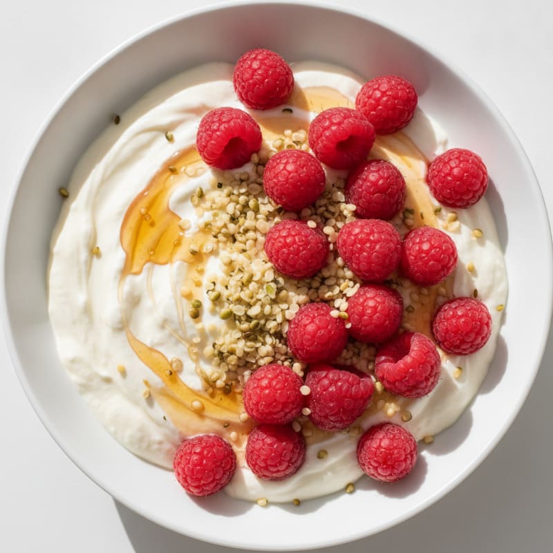 Silky Greek Yogurt Protein Pudding with Berries