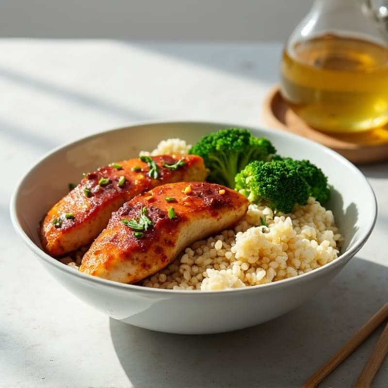 Sticky Ginger-Garlic Teriyaki Chicken Bowl