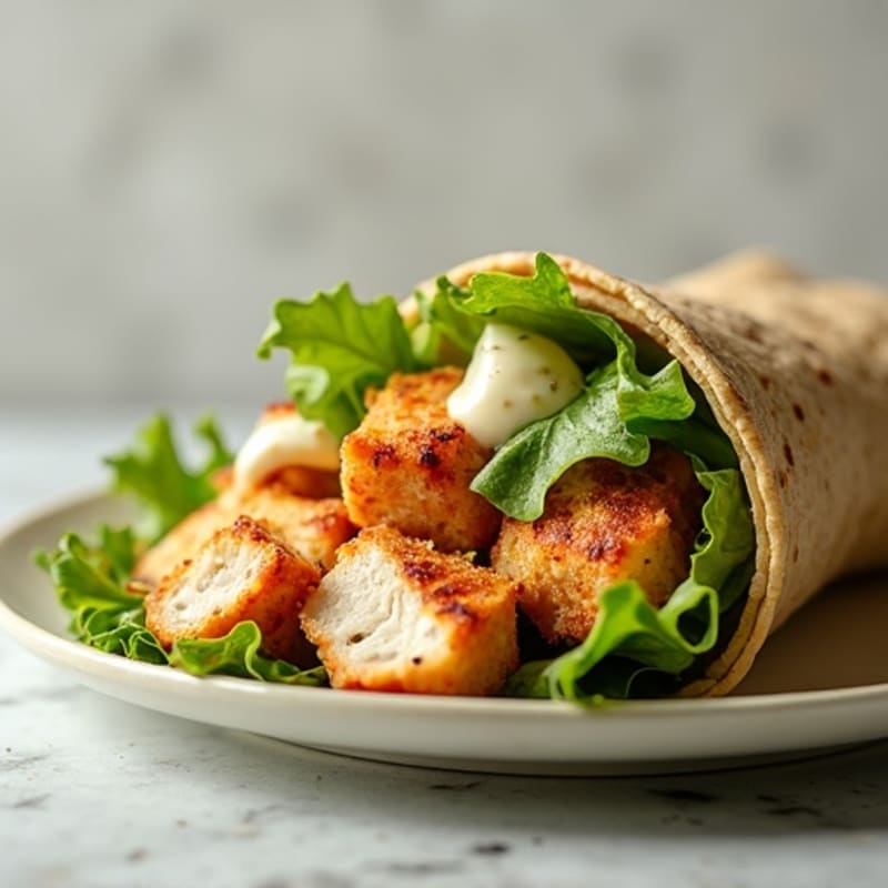 Crisp Grilled Chicken Caesar Wrap