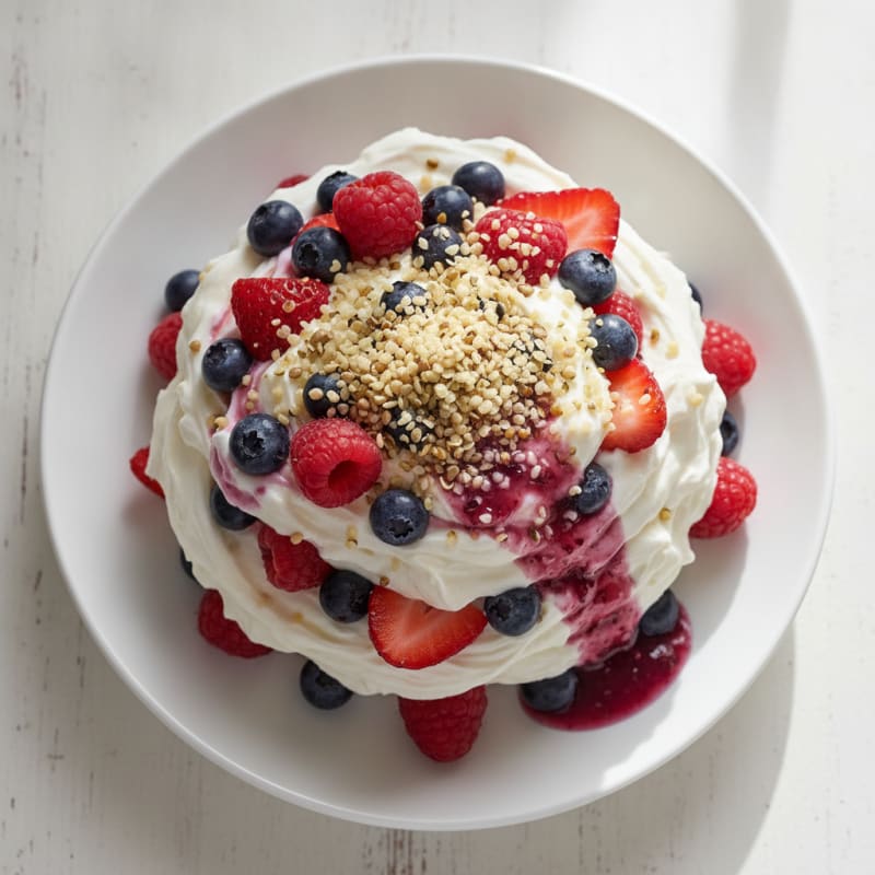 Creamy Greek Yogurt Protein Parfait with Mixed Berries