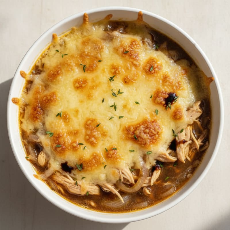Caramelized Onion and Gruyere Soup