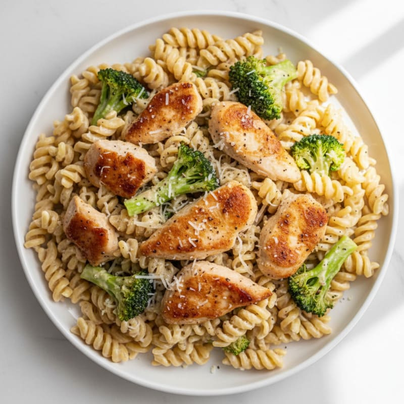 Garlic Parmesan Chicken Alfredo Pasta