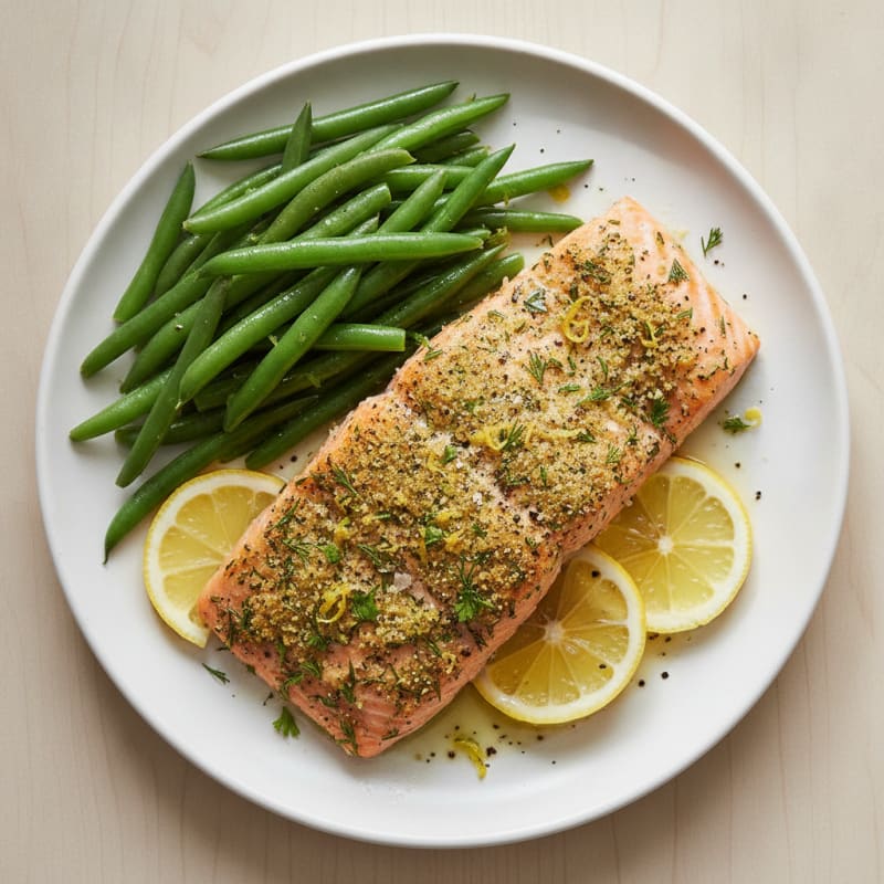 Lemon Herb Baked Salmon
