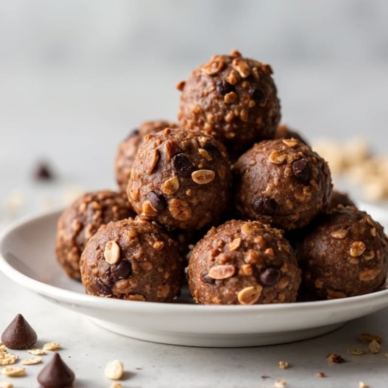 No-Bake Dark Chocolate Almond Energy Bites