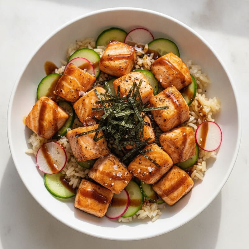 Salmon Sushi Rice Bowl