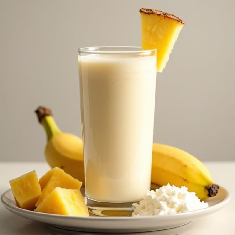 Creamy Pineapple Coconut Protein Smoothie