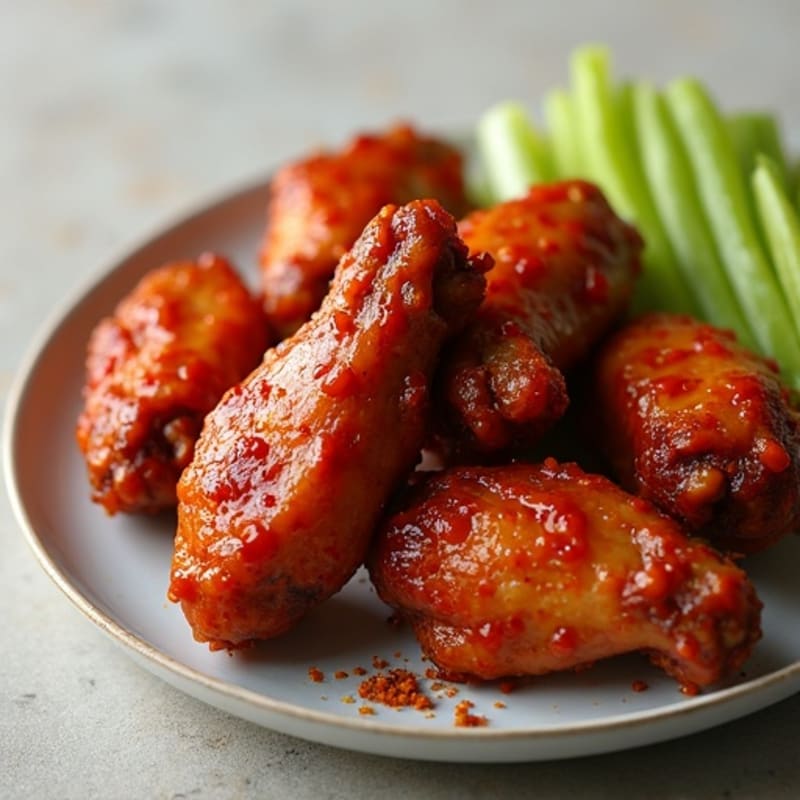 Crispy Baked Spicy BBQ Chicken Wings