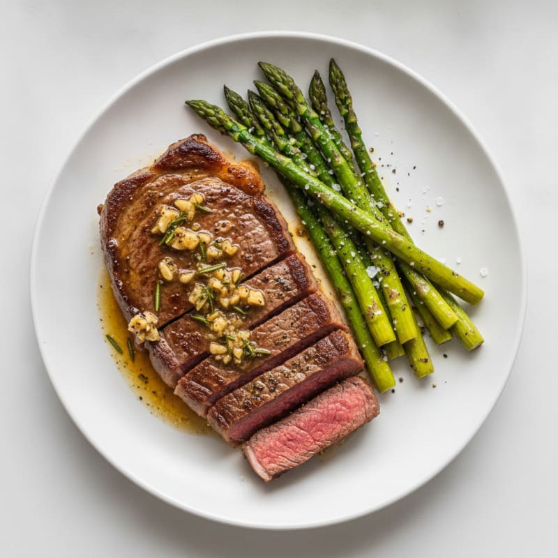 Pan-Seared Steak with Garlic Butter