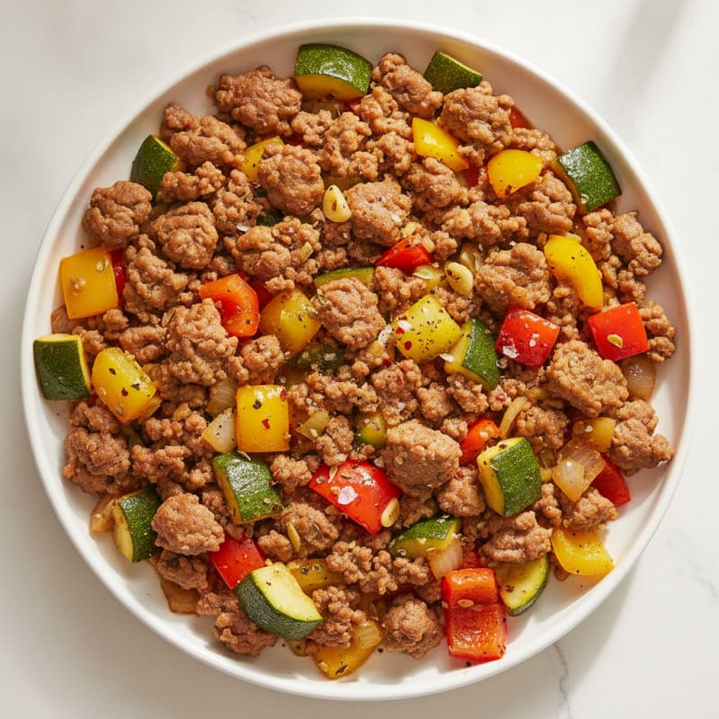 Ground Beef and Vegetable Skillet