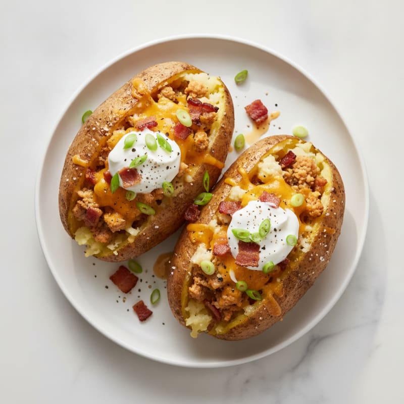 Bacon Cheddar Stuffed Potatoes