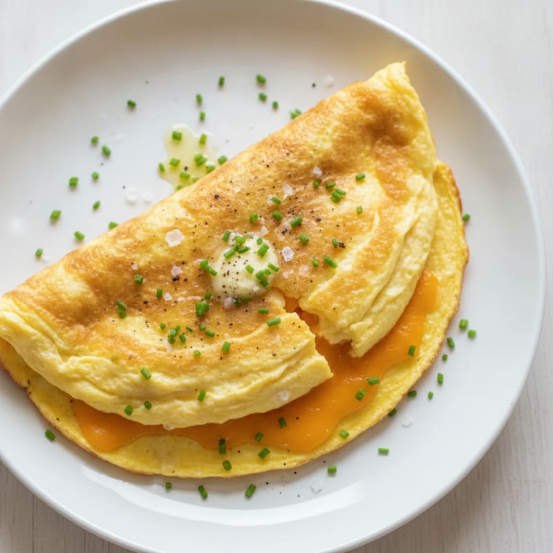 Classic Fluffy Cheese Omelette