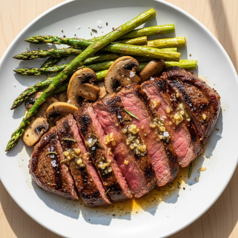 Tender Garlic Butter Grilled Steak