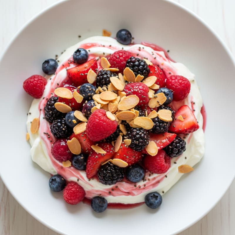 Creamy Greek Yogurt Protein Parfait with Mixed Berries