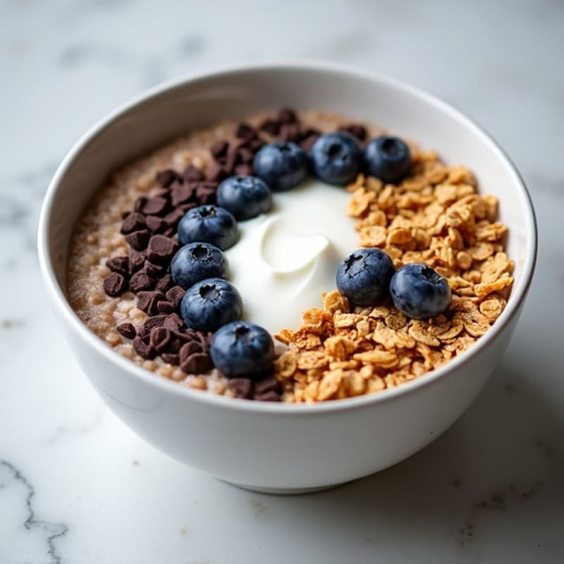 Greek Yogurt Protein Bowl with Blueberries and Bran Flakes