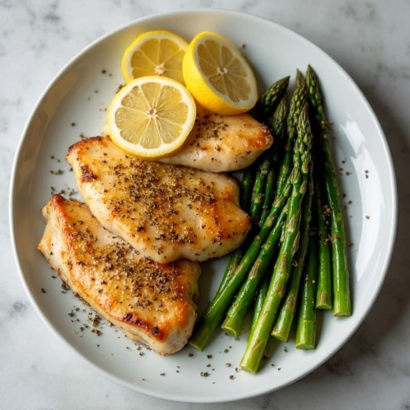 Sheet Pan Lemon-Garlic Chicken with Roasted Asparagus