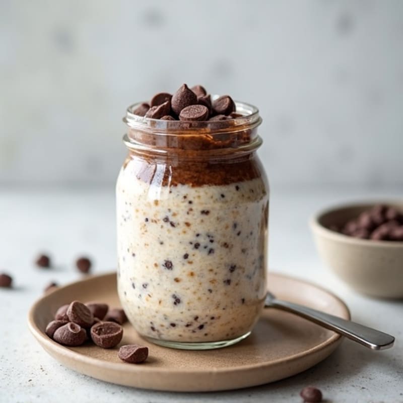 Healthy Chocolate Chip Overnight Oats
