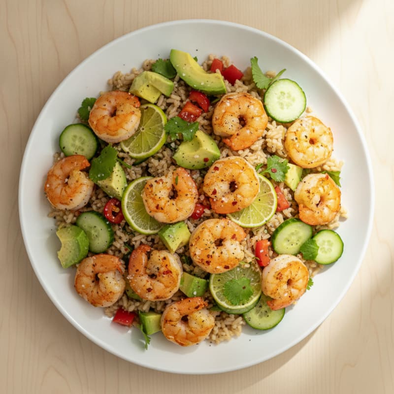 Chili-Lime Shrimp and Rice Salad