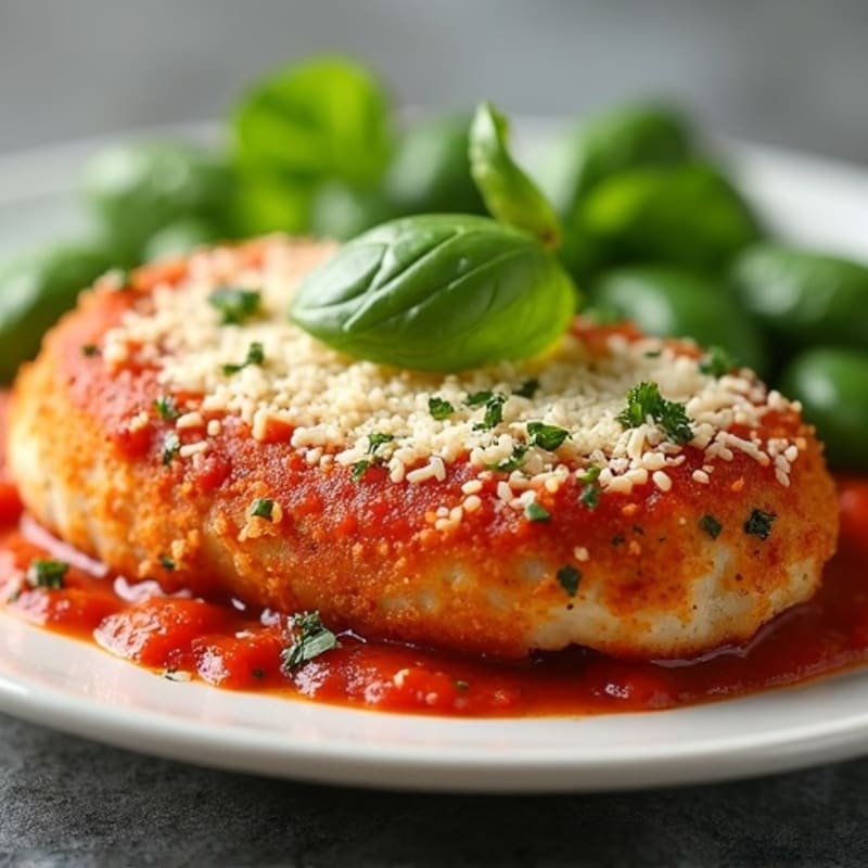 Crispy Baked Chicken Parmesan with Fresh Herbs