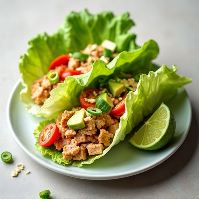 Spicy Sriracha Tuna Lettuce Wrap