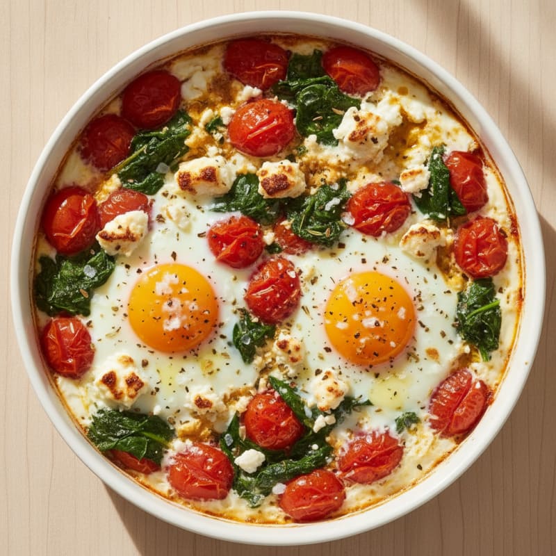 Baked Eggs with Roasted Tomatoes
