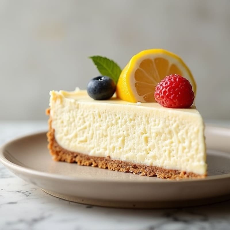 Silky Greek Yogurt Protein Cheesecake