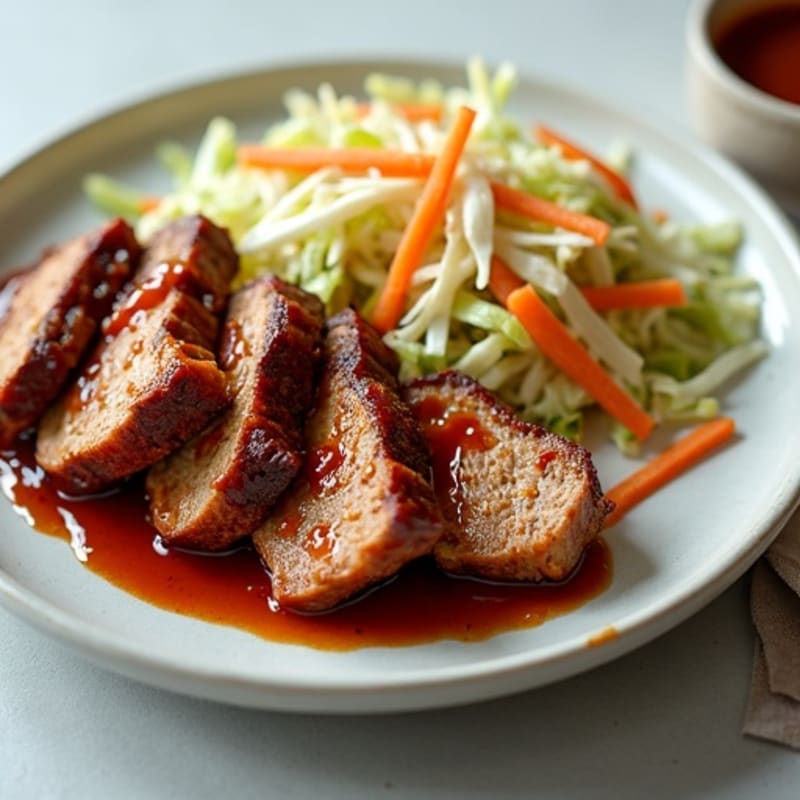 Lean BBQ Pulled Pork with Crunchy Slaw