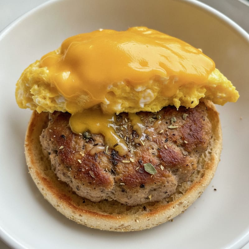 Sausage, Egg, and Cheese English Muffin