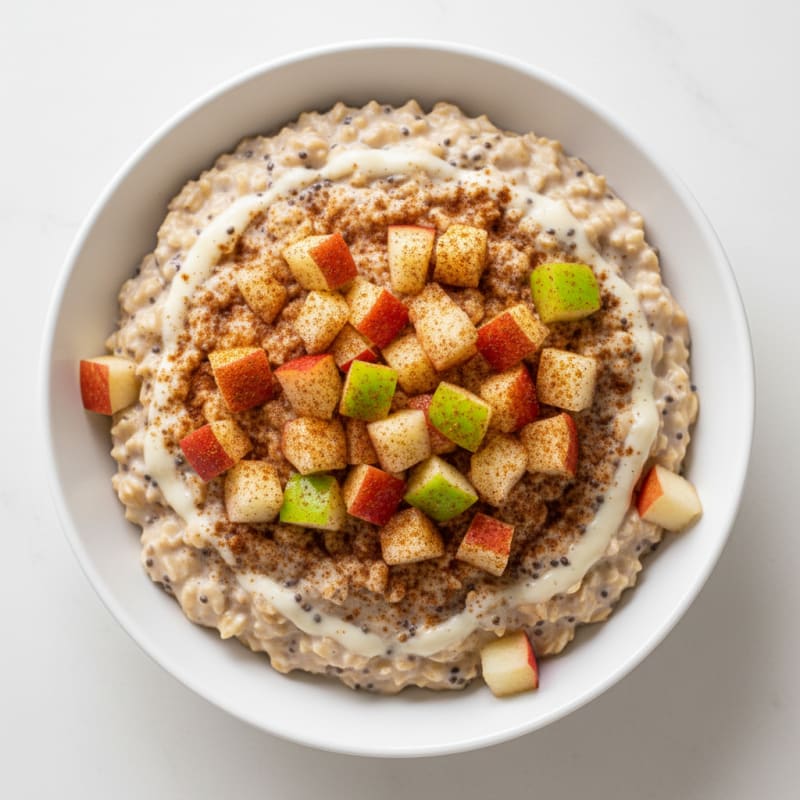 Creamy Apple Cinnamon Overnight Oats