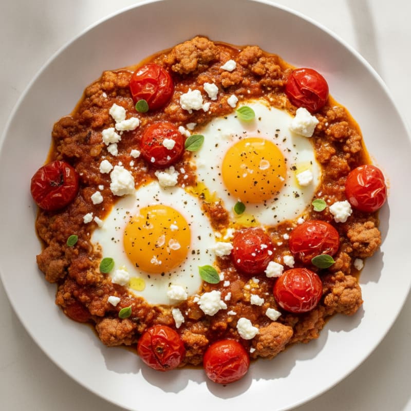Baked Eggs with Roasted Tomatoes