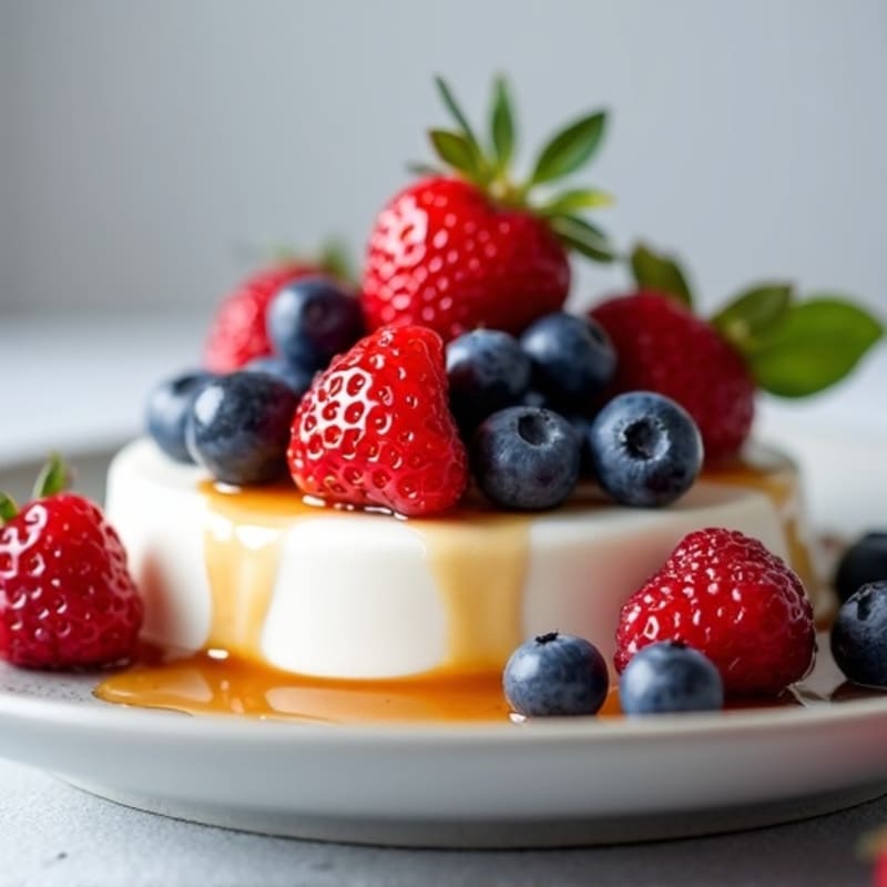Creamy Greek Yogurt with Mixed Berries and Protein Powder