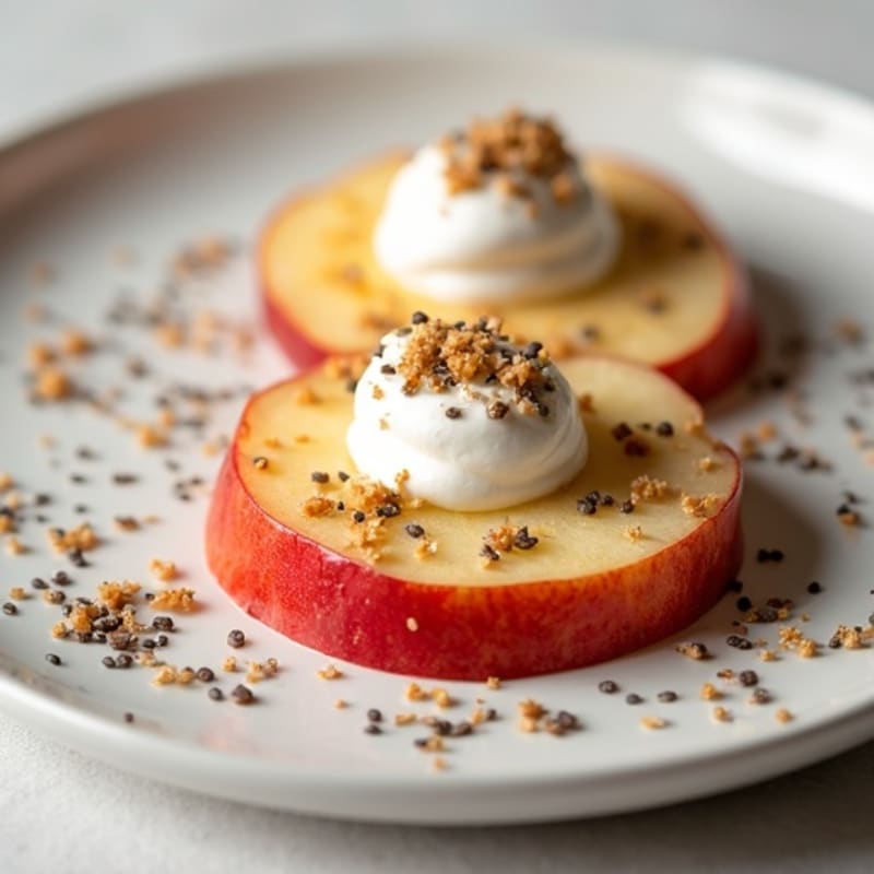Crunchy Apple Slices with Creamy Almond Butter, Chia Seeds, and Greek Yogurt