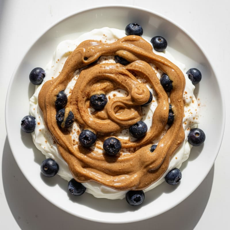 Greek Yogurt Protein Parfait with Berries and Almond Butter