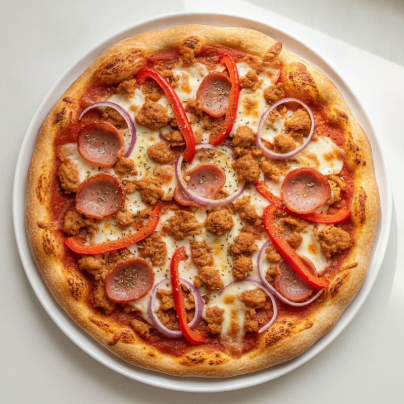 High-Protein Sheet Pan Thin Crust Pizza