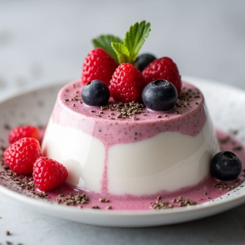 Creamy Greek Yogurt Protein Pudding with Berries
