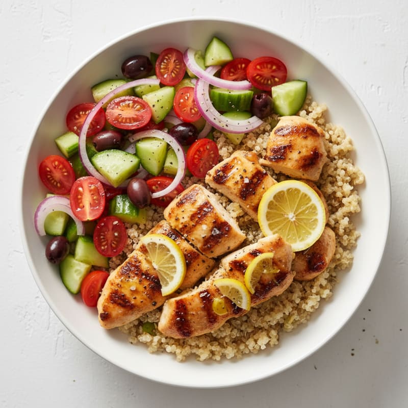 Mediterranean Chicken Grain Bowl