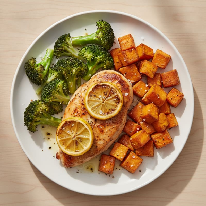 Lemon-Herb Roasted Chicken and Broccoli
