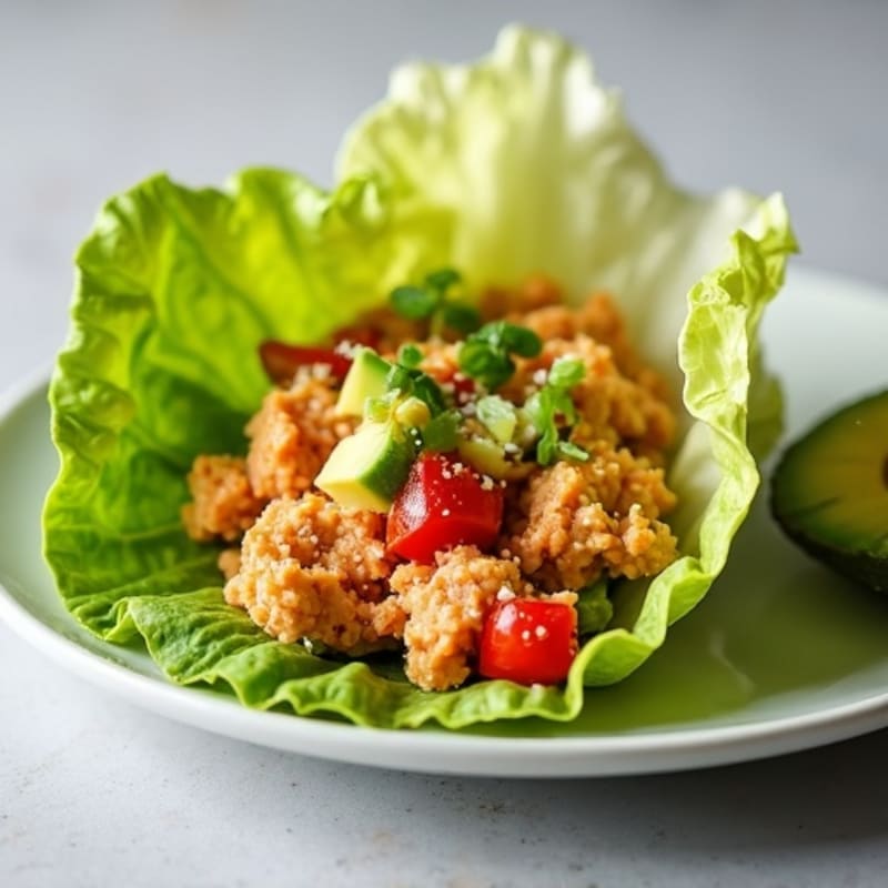 Spicy Sriracha Tuna Lettuce Wrap